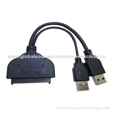 USB 2.0 2.5" HDD Adapter with USB Power Cable